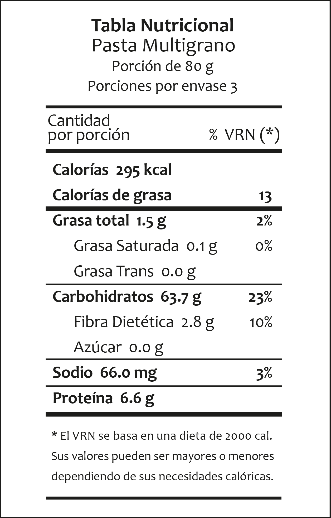 Pasta Multigrano