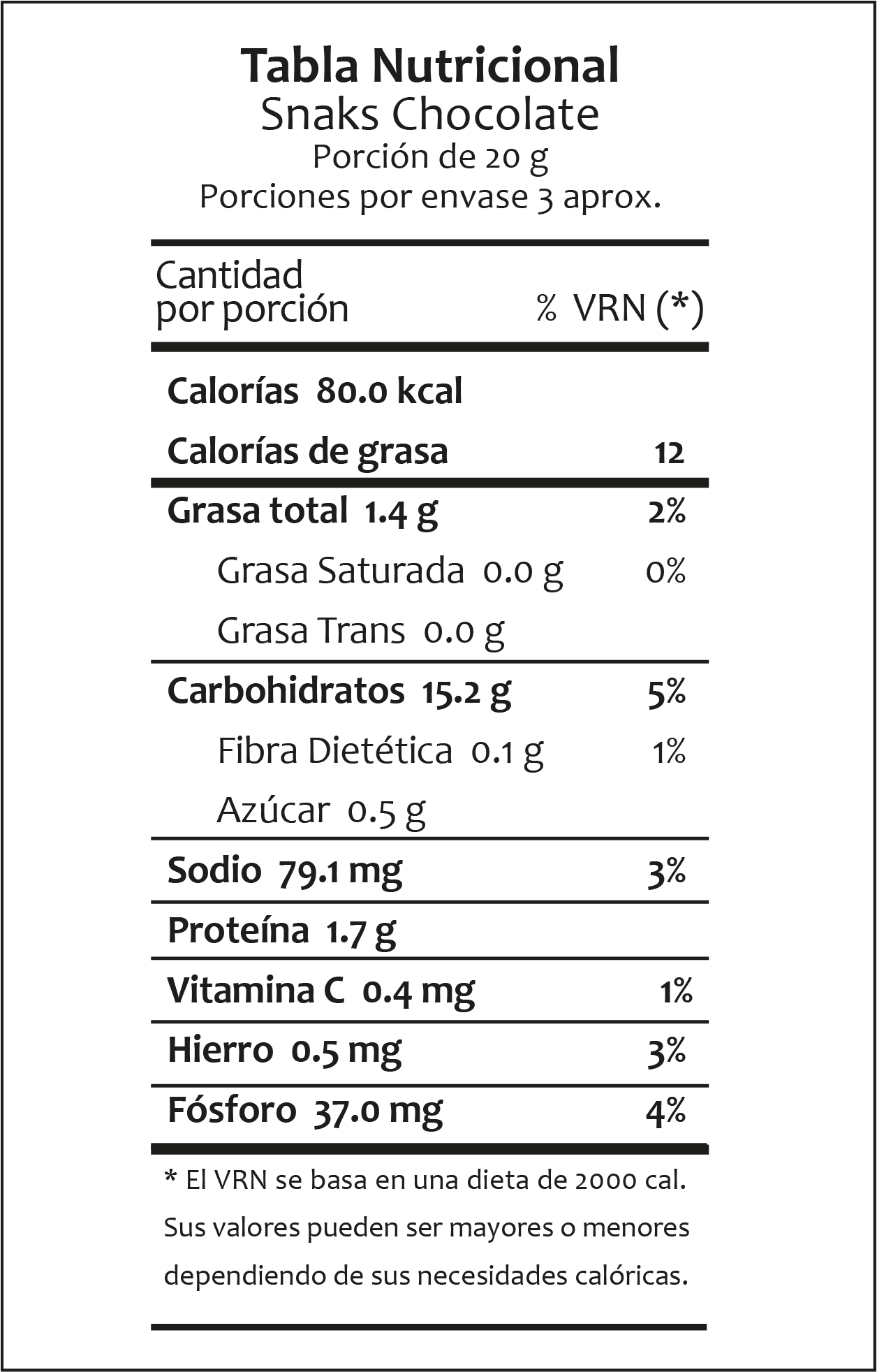 Quinitos de Chocolate